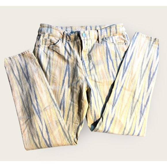 Ann Taylor Loft Pants Womens Striped 27/4 Curvy Skinny Ankle - Picture 5 of 6